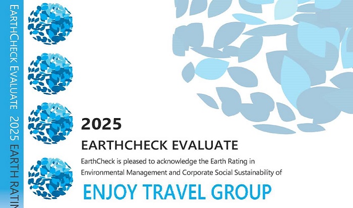 Enjoy Travel Group obtiene el distintivo EarthCheck Evaluate