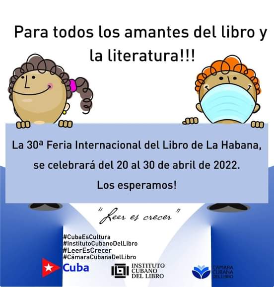 La Habana celebrará Feria Internacional del Libro del 20 al 30 de abril