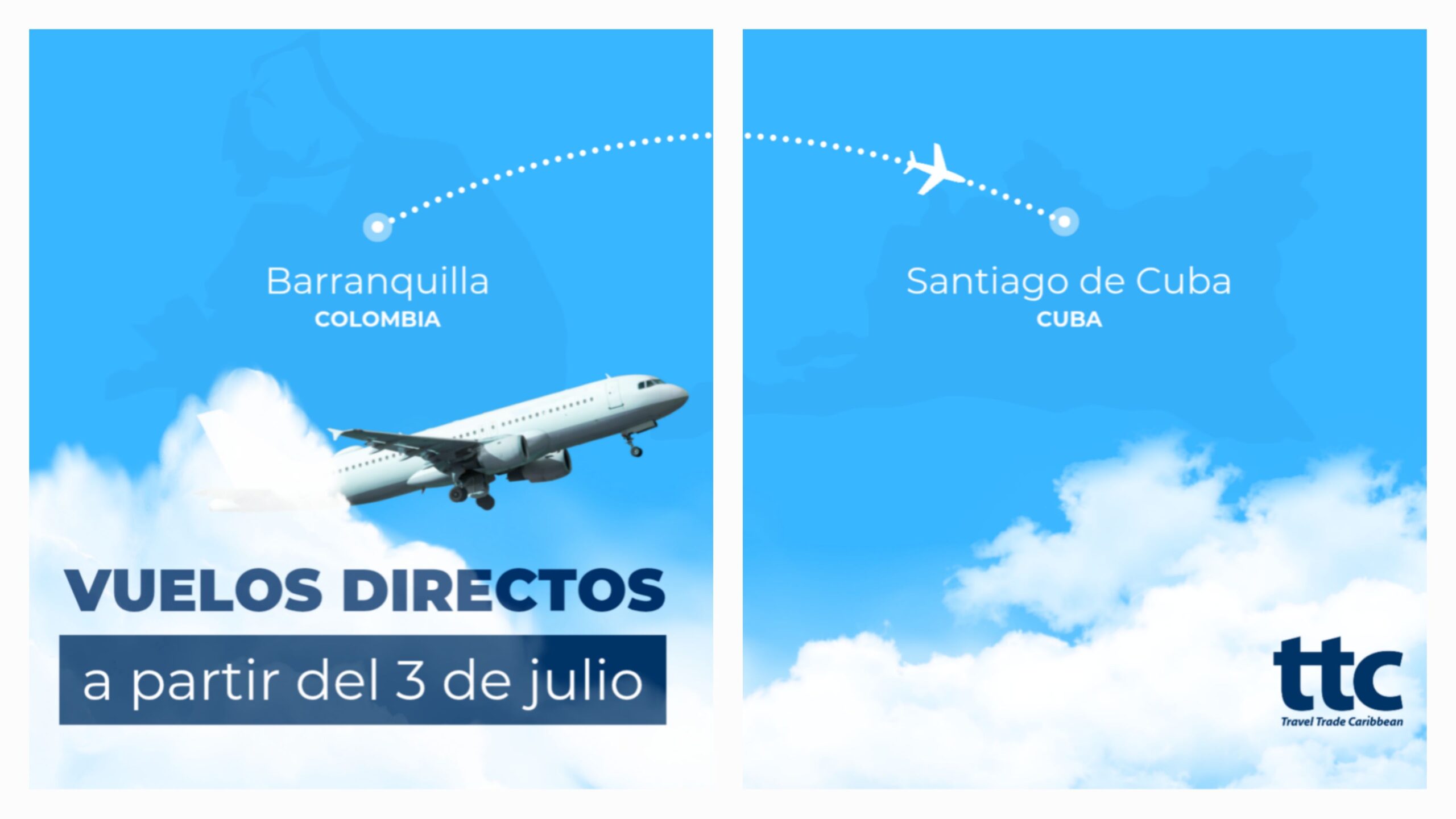 Barranquilla- Santiago de Cuba: nueva ruta aérea a partir de julio