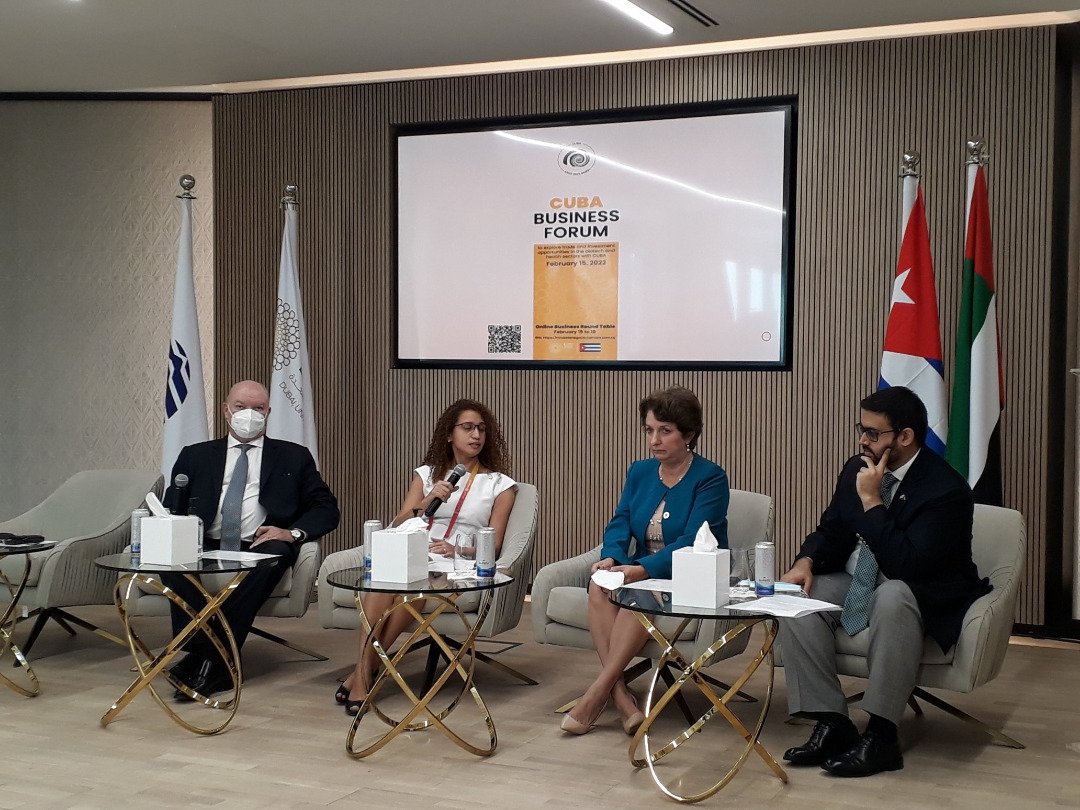 Oportunidades de comercio en biotecnología y salud centró foro de negocios de Cuba en Expo 2020 Dubai