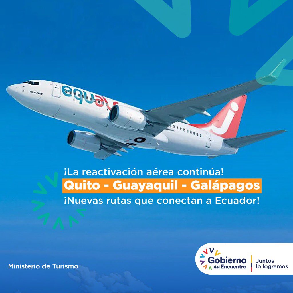 Quito, Guayaquil y Galápagos se conectan vía aérea con Equair