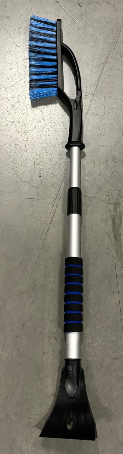 Snøbørste m/isskrape teleskop 88-115cm