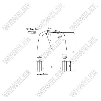 Draband BPW m/mutter