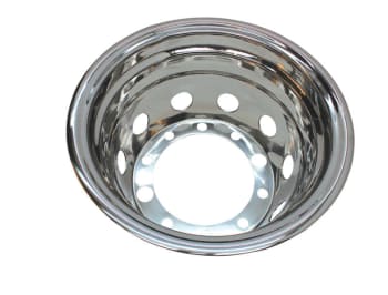 Bakkapsel 22,5x8,25" D280 rustfri 10hull