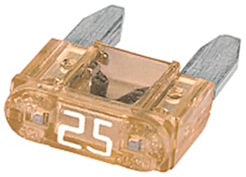 Bladsikring mini 25A hvit (50 stk)