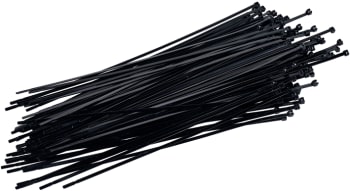 Strips 4,5X360mm svart med stål (100stk)