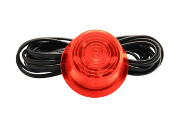 Glass LED gul med kabel E-godkjent