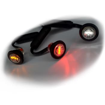 Pearl punktbelysning rød klart glass