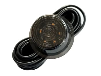 Glass LED black line kaldhvit