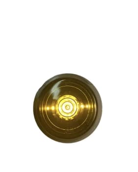 Glass LED black line gul