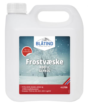 Blåtind Frostvæske Rød Ll (4 Liter)