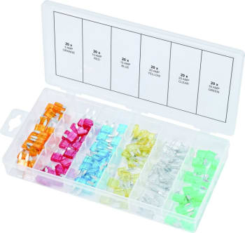 Sortiment mini sikringer 5-30A (120stk)