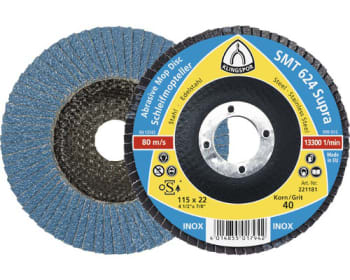 Lamellslipeskive K80 125x22mm (10stk)