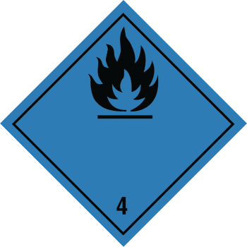 ADR-fareskilt Kl.4.3 plast