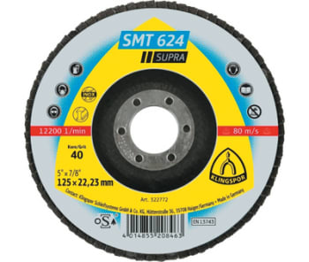 Lamellslipeskive K40 125x22,23mm (10stk)