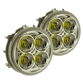 Tåkelys par 4xLED for innbygging gul