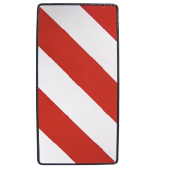 Bred last skilt høyre hvit/rød