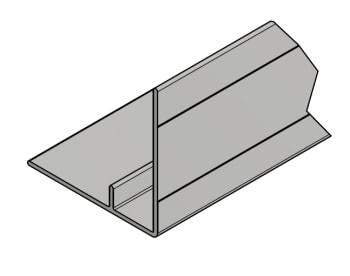 Endeprofil sidehinder 500mm