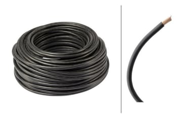 Ledning 1-leder 1x16q svart (50m)