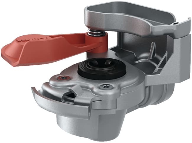 Luftkobling med ventil rød