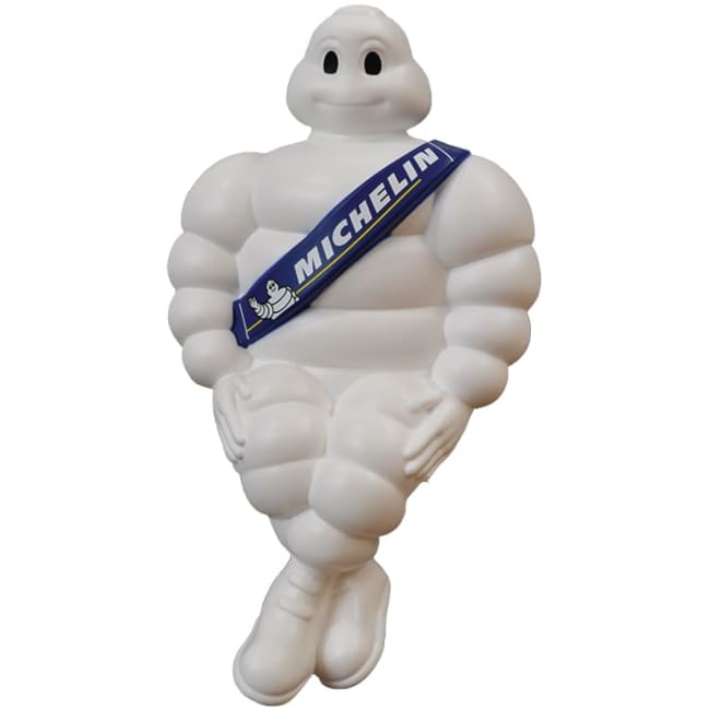 Michelinfigur uten lys 40cm blått bånd