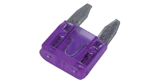 Bladsikring mini 3A lilla