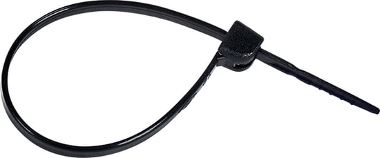 Strips 2,5x100mm svart med stål (100stk)