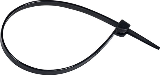 Strips 4,5X200mm svart med stål (100stk)