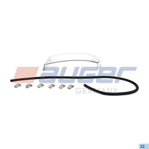 Glass til hovedlys venstre