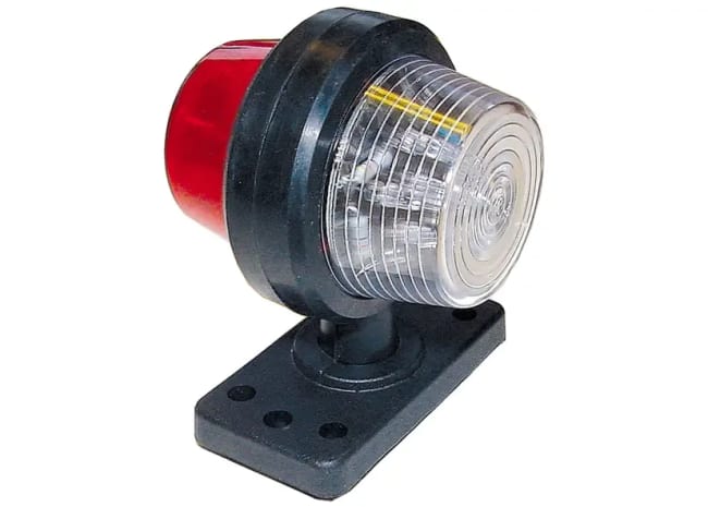 Markeringslys LED rød/hvit kort