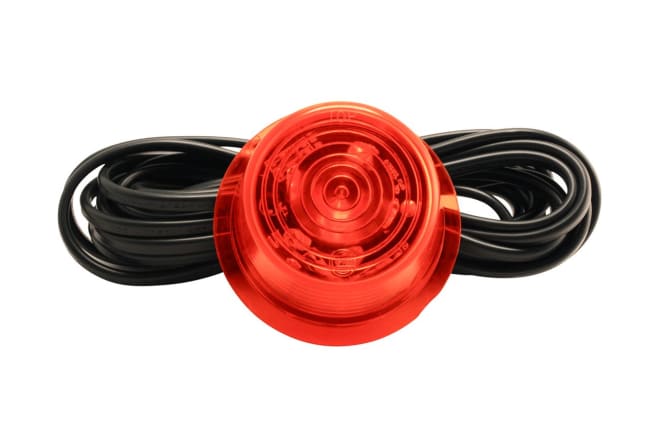 Glass LED gul med kabel