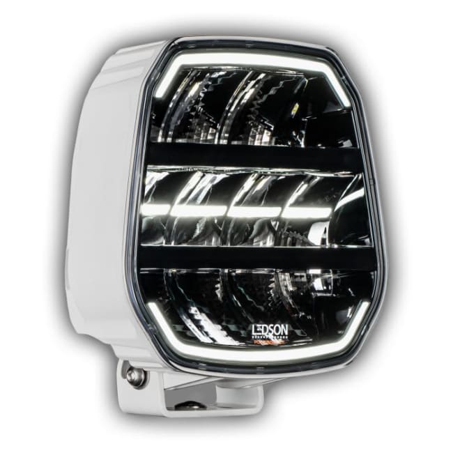 Fjernlys 9" LED Epix9+ hvitt hus - wide
