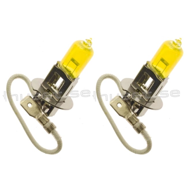 Pære 24V H3 2pkn gul