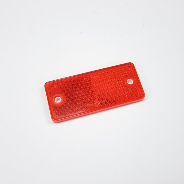 Refleks rektangulær rød