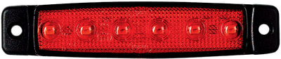 Markeringslys 6XLED rød