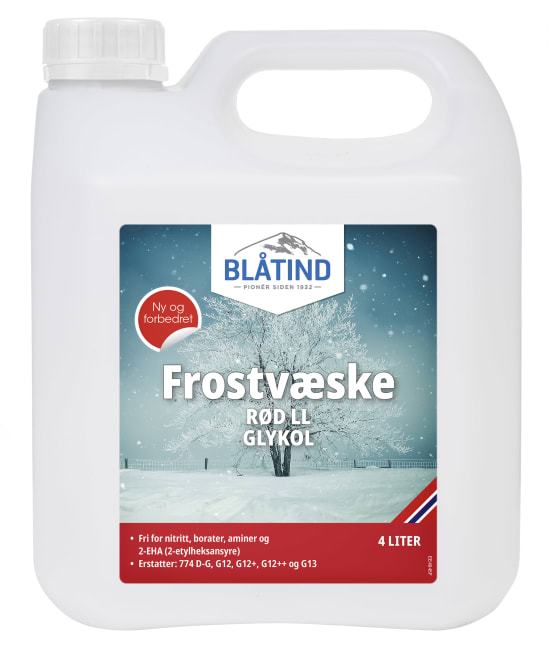 Blåtind Frostvæske Rød Ll (4 Liter)