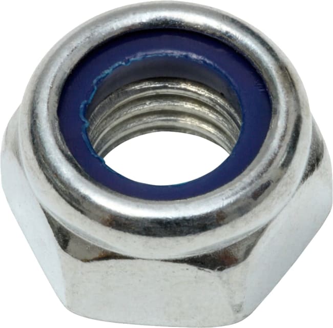 Låsemutter M6 DIN985 ISO10511 (100stk)