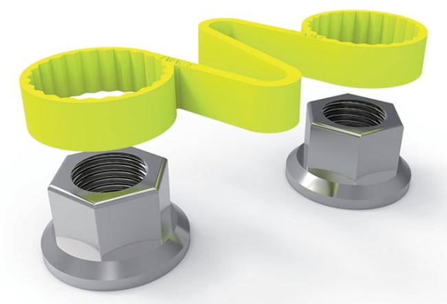 Hjulmuttersikkring gul 32mm Checklink