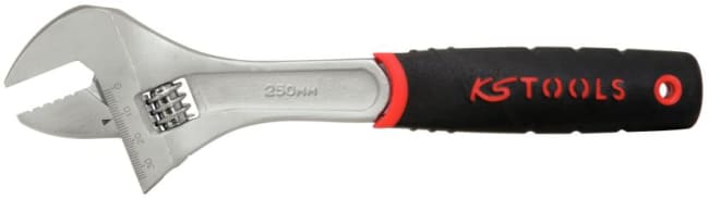 Skiftenøkkel 10" gummigrep