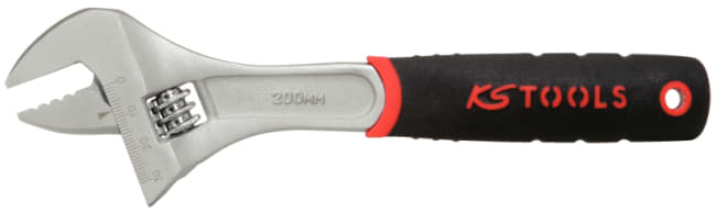Skiftenøkkel 8" gummigrep