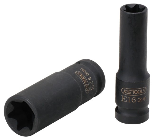 Kraftpipe 1/2" E24 torx-E lang