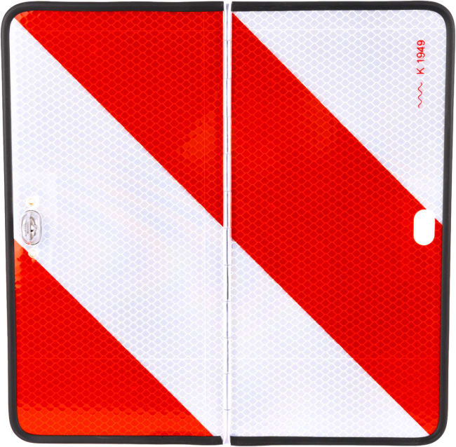 Sammenleggbart bred last skilt