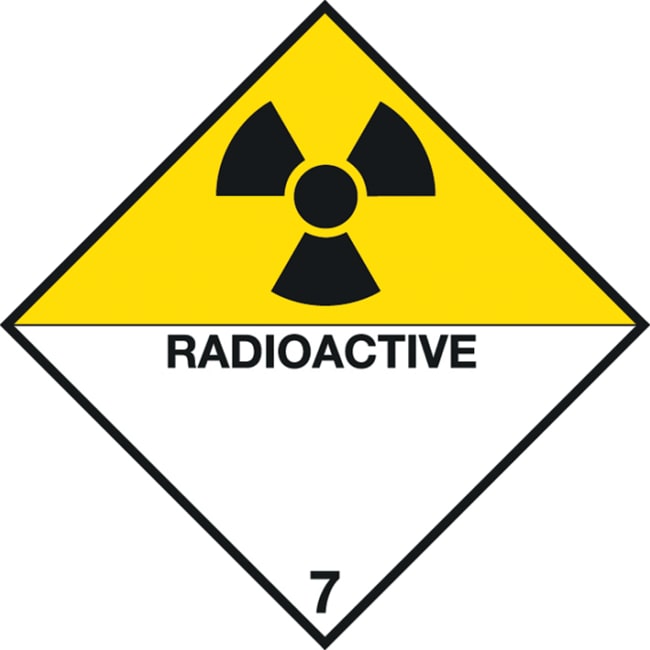 ADR-fareskilt 7D radioaktiv