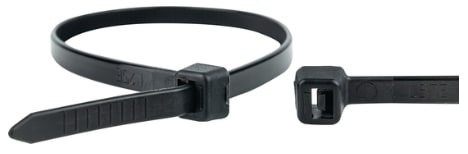 STRIPS 7,6x450MM SORT (100STK/PK.)(PRIS/STK.) EUROPART