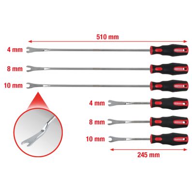 DEMONTERINGSSETT KLIPS 6 DELER KS-TOOLS