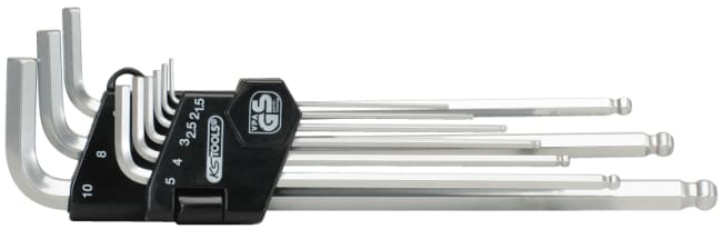 UNBRAKO NØKKELSETT 1,5-10 MM EKSTRA LANG KULEENDE KS-TOOLS