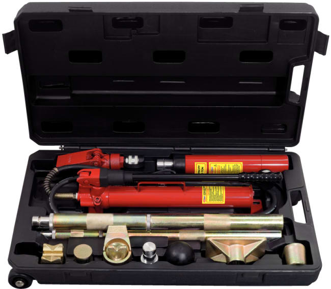 HYDRAULISK KAROSSERI OPPRETTERSETT 10T 17 DELER KS-TOOLS