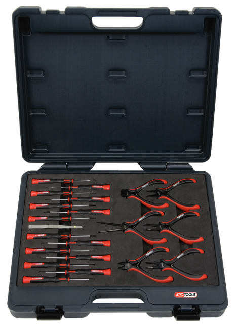 VERKTØYSETT FINMEKANISK 21 DELER 1/2 INNLEGG KS-TOOLS