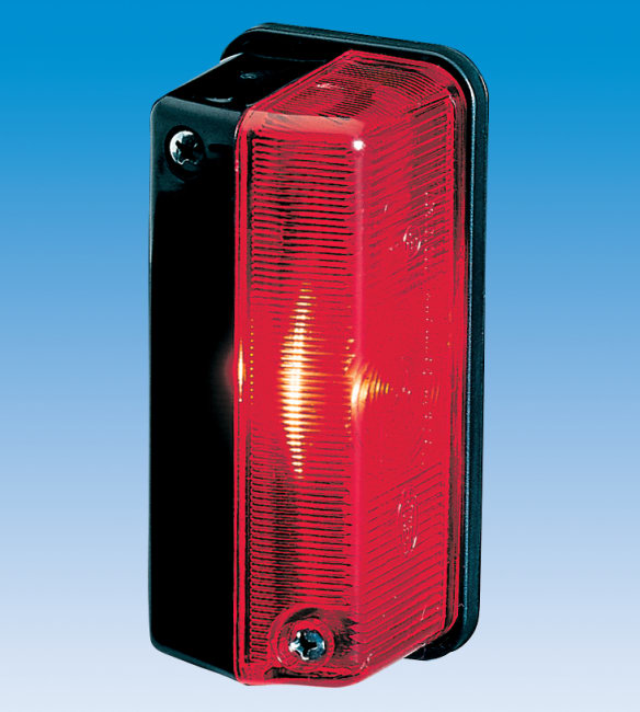 Markeringslys svart/rød Hella