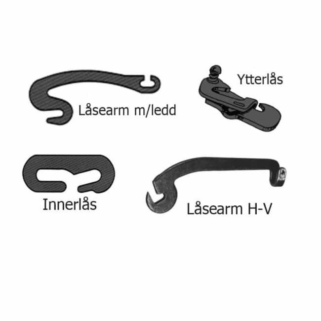 Låsearm til 7-8mm sidekjetting